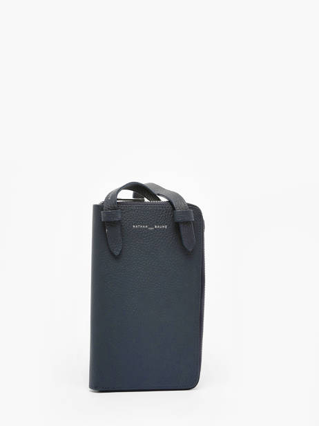 Etui Téléphone Pocket Cuir Nathan baume Bleu n city 3 vue secondaire 4