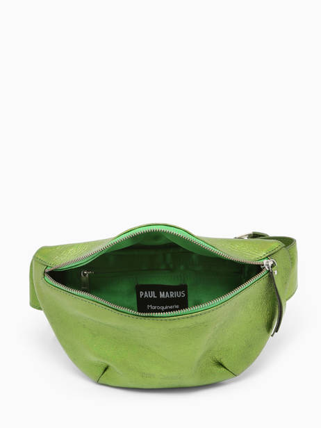 Sac Banane Labanane Cuir Paul marius Vert vintage BANANE vue secondaire 3