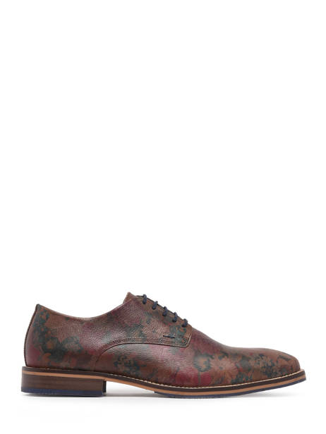 Chaussures Derbies En Cuir Bull boxer Marron men 3837A