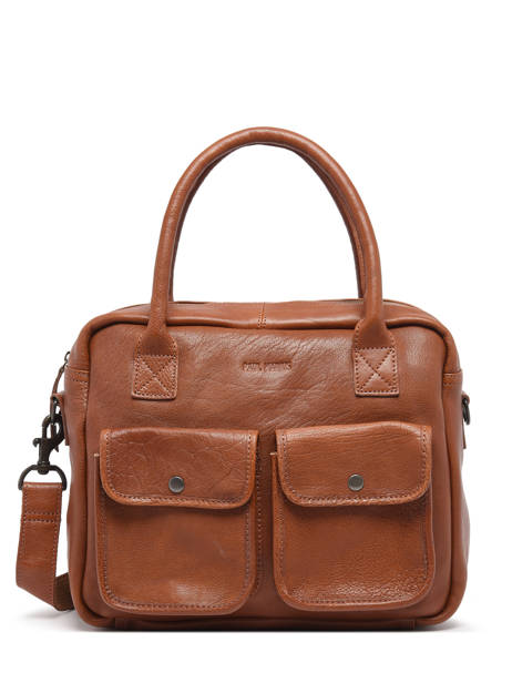 Sac Ledandy  A4 Cuir Paul marius Marron vintage S