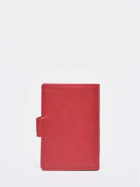 Porte-cartes Cuir Hexagona Rouge confort 467254 vue secondaire 2