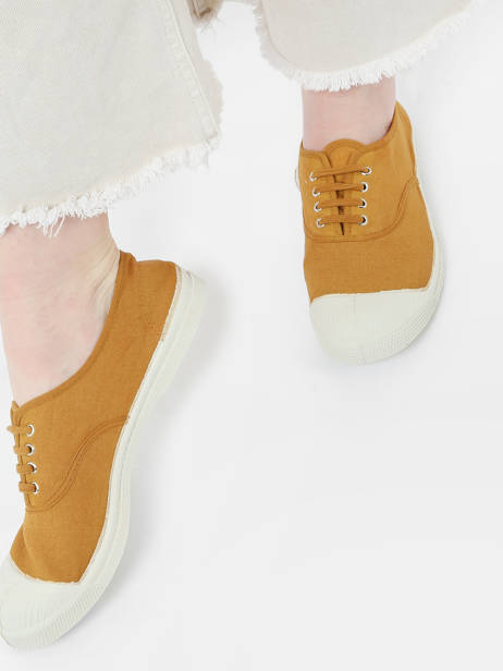 Sneakers Bensimon Marron accessoires F15004 vue secondaire 2