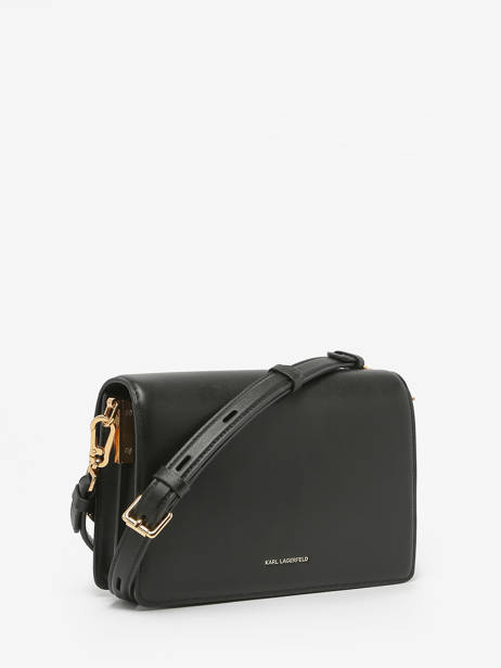 Sac Porté épaule K Signature Cuir Karl lagerfeld Noir k signature 235W3061 vue secondaire 4