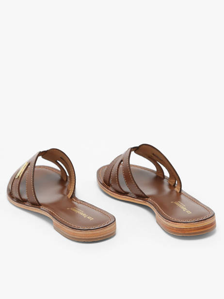 Mules Damia En Cuir Les tropeziennes Marron accessoires DAMIA vue secondaire 5