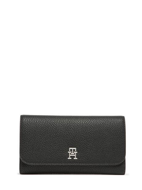 Portefeuille Tommy hilfiger Noir th emblem AW14888